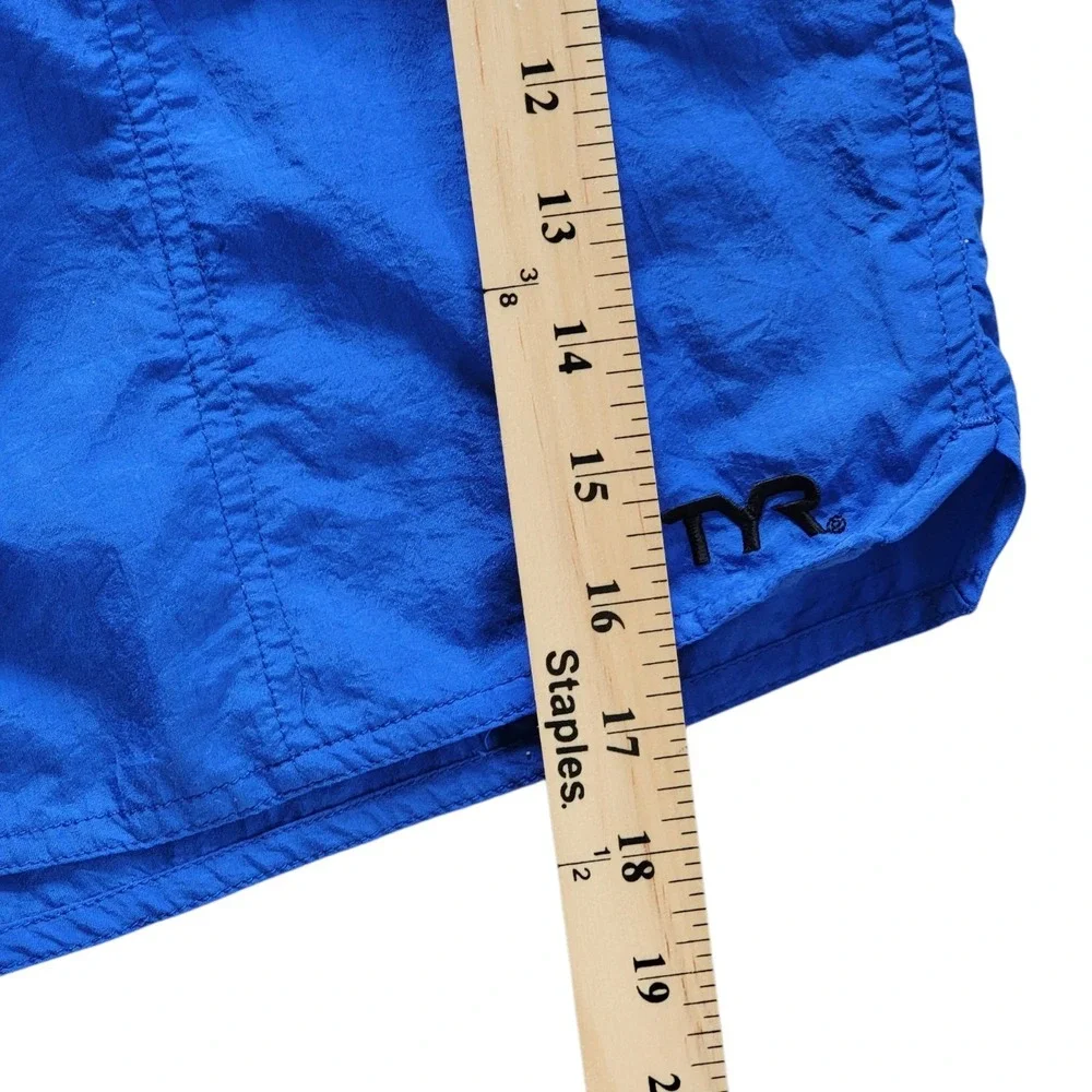 Vintage TYR Swim Trunks‎ Mens XL 90s Blue Teal Mesh Lined 5.5